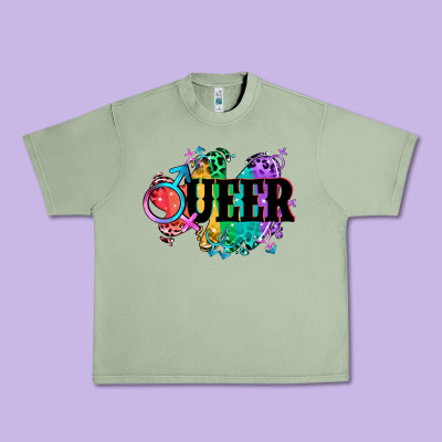 Queer Urban Heavy Tee Designed By Cowgirlartshop
