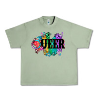 Oil Green Queer Urban Heavy Tee - CowGirlArtShop