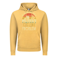 Vintage Mustard my drinking team has a cycling problem cotton t shirt funny dad gift c Vintage Hoodie - longCreatives