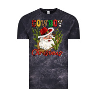 Cloud Black cowboy christmas western cactus Vintage Tee - CowGirlArtShop