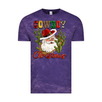 Cloud Purple cowboy christmas western cactus Vintage Tee - CowGirlArtShop
