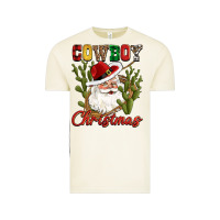Vintage Arctic cowboy christmas western cactus Vintage Tee - CowGirlArtShop