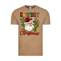 Cowboy Christmas Western Cactus Vintage Tee | Teevron
