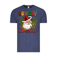 Vintage Denim cowboy christmas western cactus Vintage Tee - CowGirlArtShop