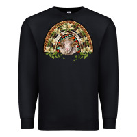Black merino wool ram lily rainbow Premium Sweatshirt - BarkalooDesign