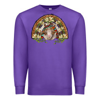 Purple merino wool ram lily rainbow Premium Sweatshirt - BarkalooDesign