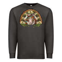 Smoke merino wool ram lily rainbow Premium Sweatshirt - BarkalooDesign