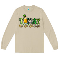 Mushroom Today we are all Irish Long Sleeve Tee - OliviaCreatesArt