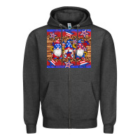 Charcoal Heather american flag gnomes star leopard glitter tumbler Zipper Hoodie - Artiststas