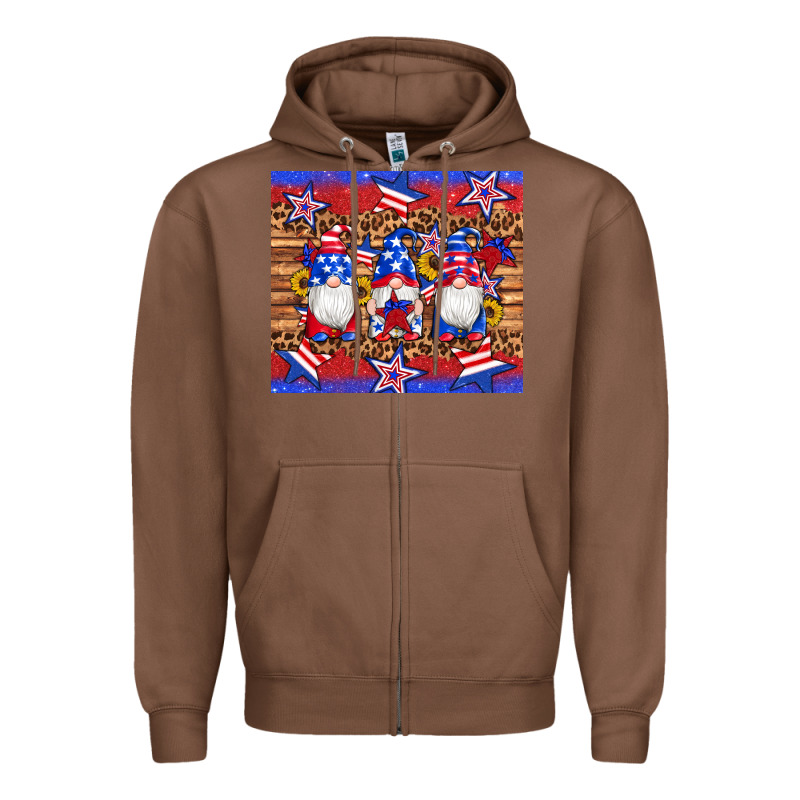 American Flag Gnomes Star Leopard Glitter Tumbler Zipper Hoodie by Artiststas | Teevron