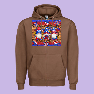 American Flag Gnomes Star Leopard Glitter Tumbler Zipper Hoodie Designed By Artiststas