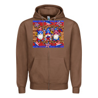 Chestnut american flag gnomes star leopard glitter tumbler Zipper Hoodie - Artiststas