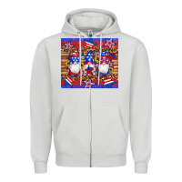Dove Grey american flag gnomes star leopard glitter tumbler Zipper Hoodie - Artiststas