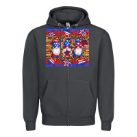 Smoke american flag gnomes star leopard glitter tumbler Zipper Hoodie - Artiststas