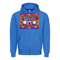 True Royal american flag gnomes star leopard glitter tumbler Zipper Hoodie - Artiststas