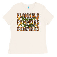 Bone Flannels Hayrides Pumpkins Ladies Tee - texasbilliewilder
