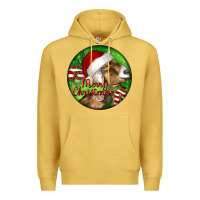 Antique Gold Nubian Goat Christmas Premium Hoodie - LillyAllenDesigns