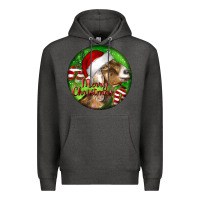 Charcoal Heather Nubian Goat Christmas Premium Hoodie - LillyAllenDesigns