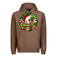 Chestnut Nubian Goat Christmas Premium Hoodie - LillyAllenDesigns