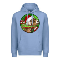 Colony Blue Nubian Goat Christmas Premium Hoodie - LillyAllenDesigns