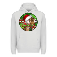 Dove Grey Nubian Goat Christmas Premium Hoodie - LillyAllenDesigns