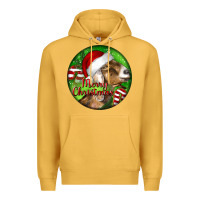 Mustard Nubian Goat Christmas Premium Hoodie - LillyAllenDesigns
