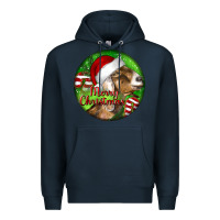 Navy Nubian Goat Christmas Premium Hoodie - LillyAllenDesigns