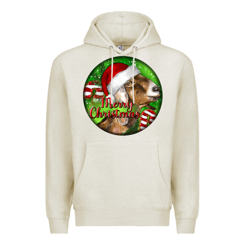 Nubian Goat Christmas Premium Hoodie by LillyAllenDesigns | Teevron