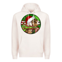 Pale Pink Nubian Goat Christmas Premium Hoodie - LillyAllenDesigns