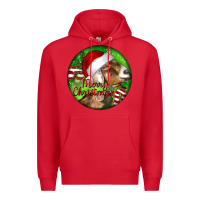 Red Nubian Goat Christmas Premium Hoodie - LillyAllenDesigns