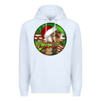White Nubian Goat Christmas Premium Hoodie - LillyAllenDesigns