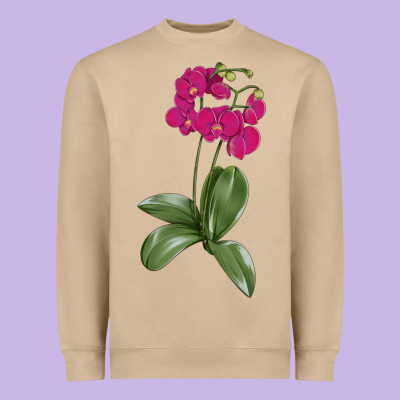 Moth Orchid Heavyweight Sweatshirt Designed By Lillyallendesigns