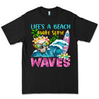 Black Life's a beach make some waves Premium Tee - NancyCooperArtShop