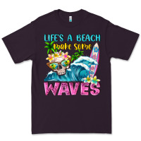 Plum Life's a beach make some waves Premium Tee - NancyCooperArtShop