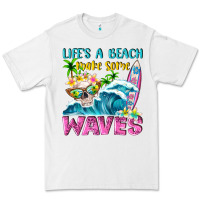 White Life's a beach make some waves Premium Tee - NancyCooperArtShop