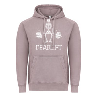 Vintage Zinc deadlift funny halloween skeleton weight lifting workout Vintage Hoodie - longCreatives