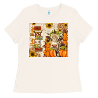Bone Fall Hay There Pumpkin Ladies Tee - texasbilliewilder