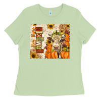 Matcha Fall Hay There Pumpkin Ladies Tee - texasbilliewilder
