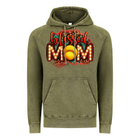 Vintage Olive blessed softball mom lightbulb letters Vintage Hoodie - OliviaCreatesArt