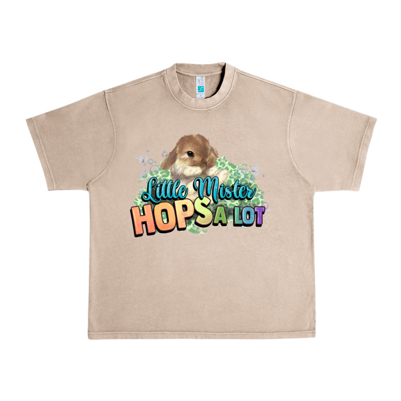Little Mister Hops A Lot Easter Day Urban Heavy Tee by HowdyJamesFarm | Teevron