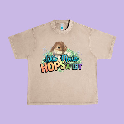 Little Mister Hops A Lot Easter Day Urban Heavy Tee Designed By Howdyjamesfarm