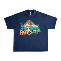 Navy Little mister hops a lot Easter day Urban Heavy Tee - HowdyJamesFarm