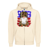 Sandshell military gnomes boots american flag Zipper Hoodie - Artiststas