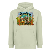 Matcha camping is my happy place Heavyweight Hoodie - BarkalooDesign