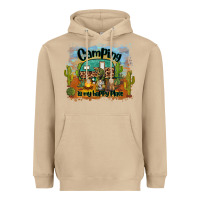 Mushroom camping is my happy place Heavyweight Hoodie - BarkalooDesign