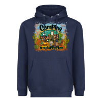 Navy camping is my happy place Heavyweight Hoodie - BarkalooDesign