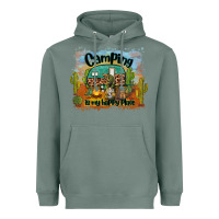 Sage camping is my happy place Heavyweight Hoodie - BarkalooDesign
