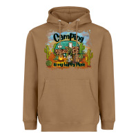 Toasted Coconut camping is my happy place Heavyweight Hoodie - BarkalooDesign