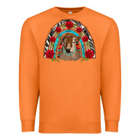 Carrot brown baby cow floral rose rainbow Premium Sweatshirt - BarkalooDesign