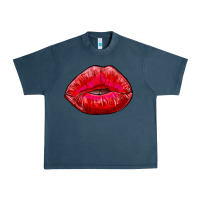Midnight Navy kiss Urban Heavy Tee - RanaPortraitStore